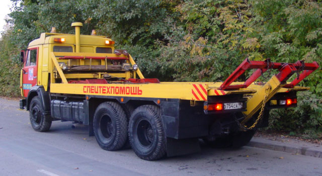 Эвакуатор с полной погрузкой  на базе КАМАЗ - 532150